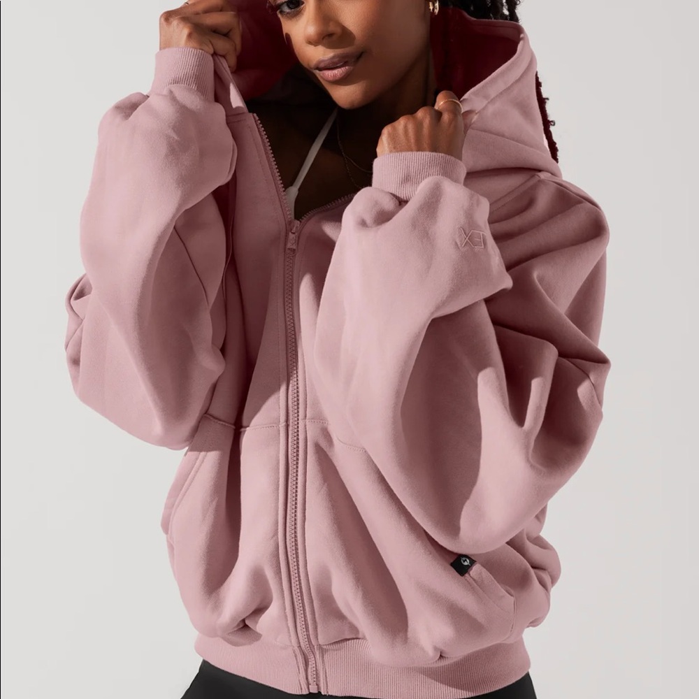 Popflex Zip Cloud Hoodie - Blush - Picture 6 of 9